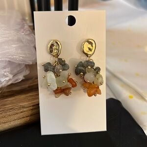 Stone earrings